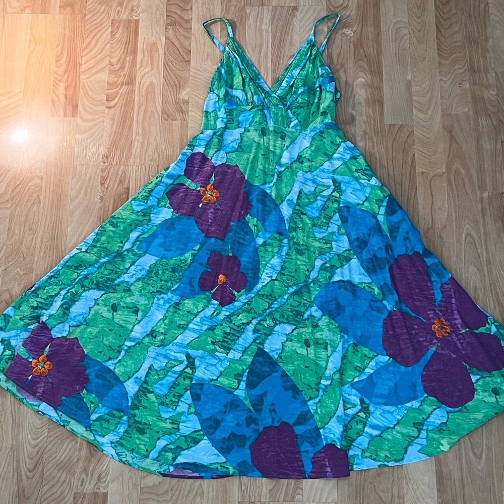 Jams World Hawaii CiCi Floral Midi Dress - Size Medium